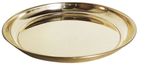 Brass Puja Plain Plate 0.2Kg